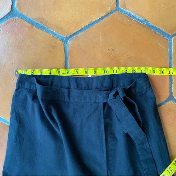 Free People Maxi Skirt Wrap with Shorts Black Cotton Beachy Boho Festival Sz S - Picture 10 of 11